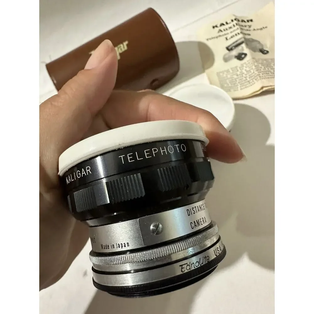 Kaligar Camera Lens Set of 2 Auxiliary Bayonet Wide Angle #7041 &‎ #6641 Japan